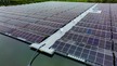 Floating-PV-Projekt Hattemerbroek in der Drohnenansicht