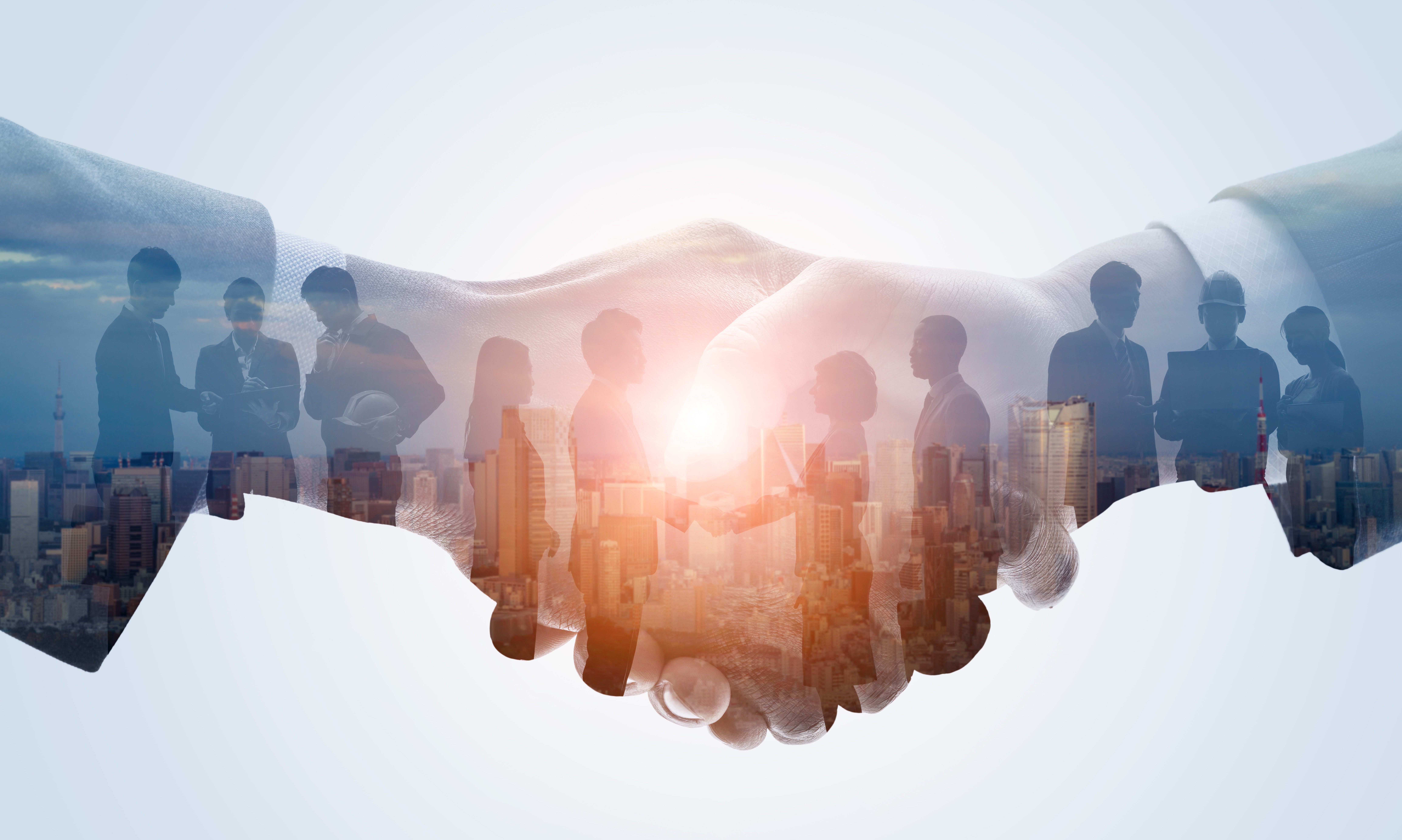 Hand shaking, contract