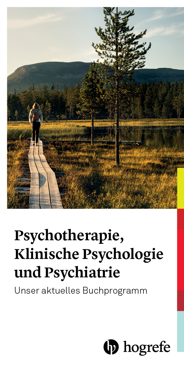 Cover des Prospekts "Psychotherapie, Klinische Psychologie und Psychiatrie"