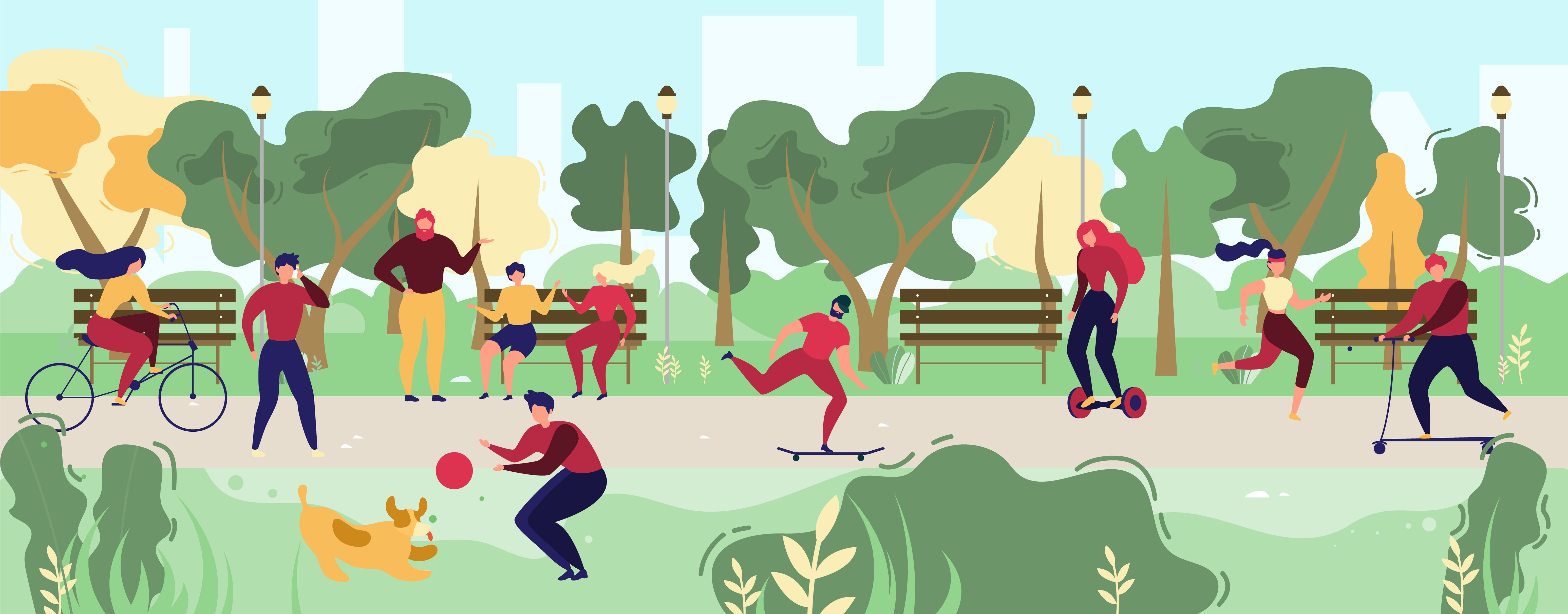 People Activities in City Park Flat Vector Concept
AdobeStock_247816111