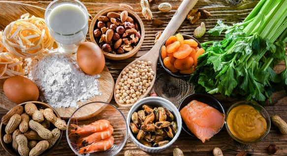 Eier, Nüsse und Milch können eine Nahrungsmittelallergie auslösen