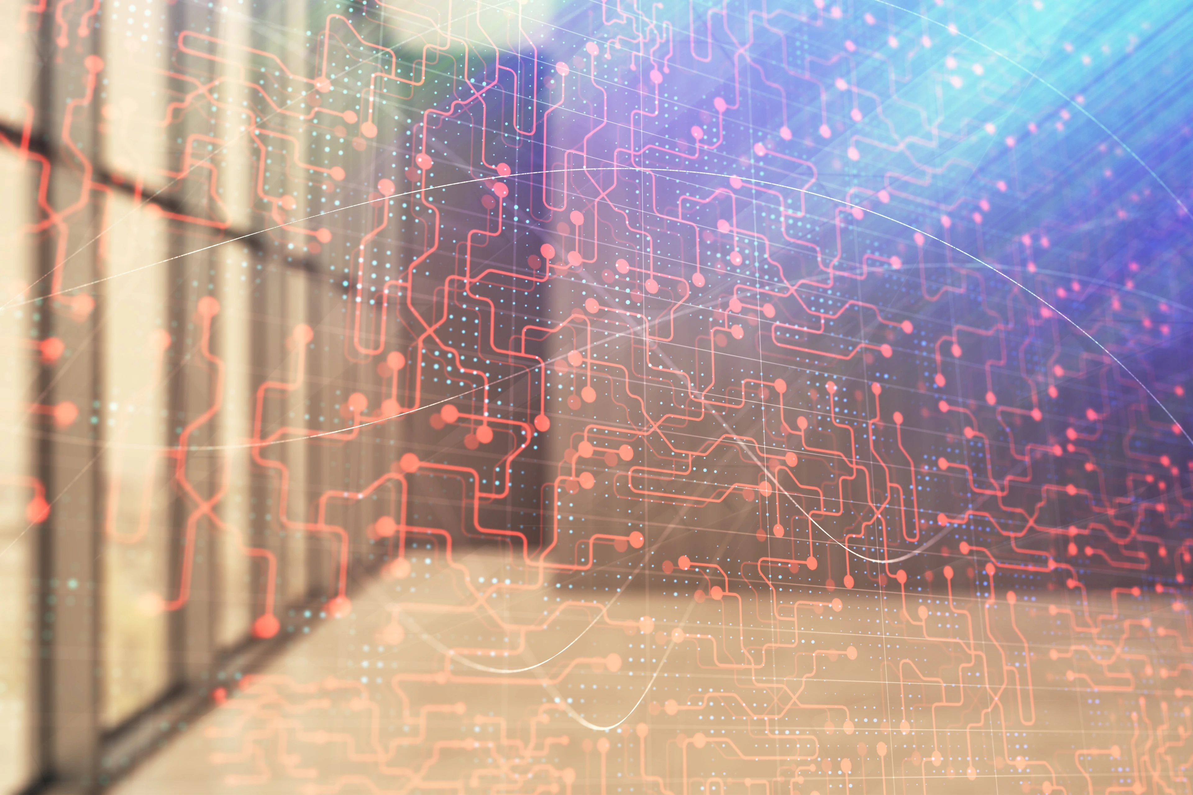 Abstrakte Technologie,  Raum, KI