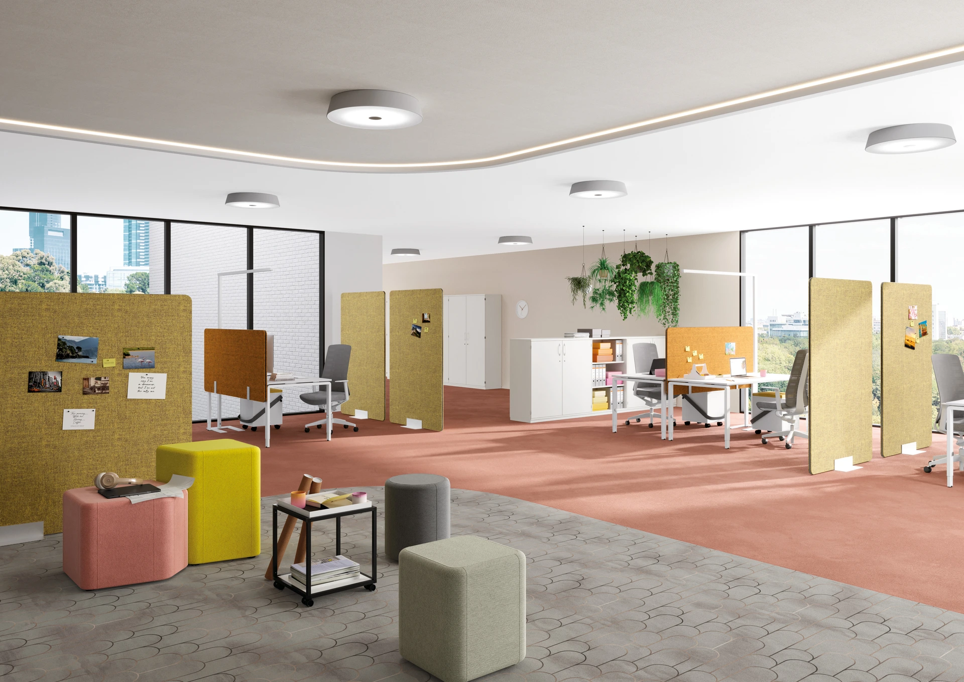 Maxipanel MELOUNGE Ambiente Großraumbüro
