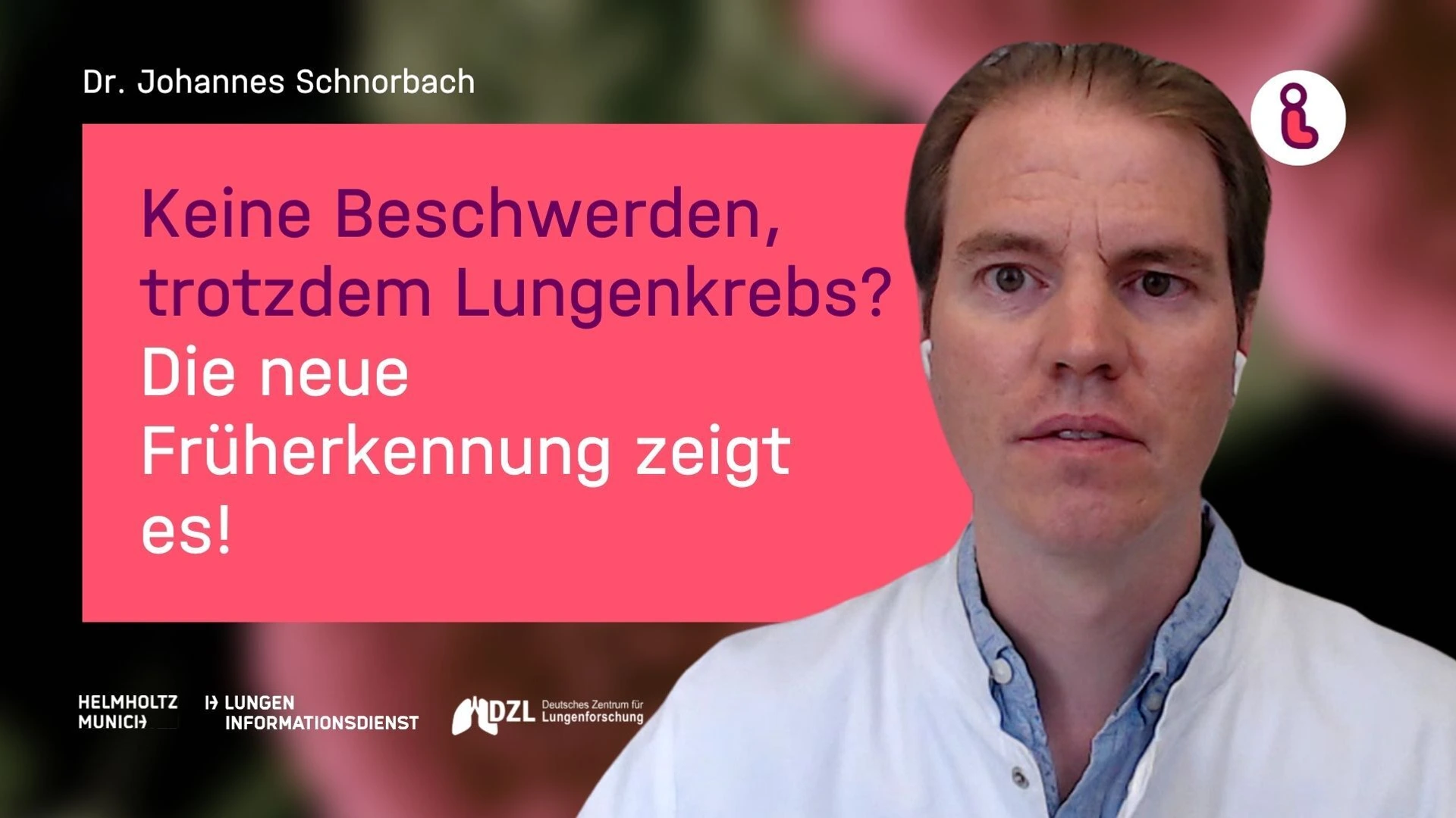 Vorschaubild zum Video "Keine Beschwerden, trotzdem Lungenkrebs? Die neue Früherkennung zeigt es!" mit Dr. Johannes Schnorbach