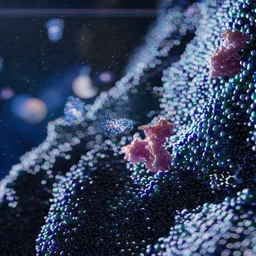 Membrane receptor in oncology cancer treatment, surface with the receptor within the bi lipid layer cell