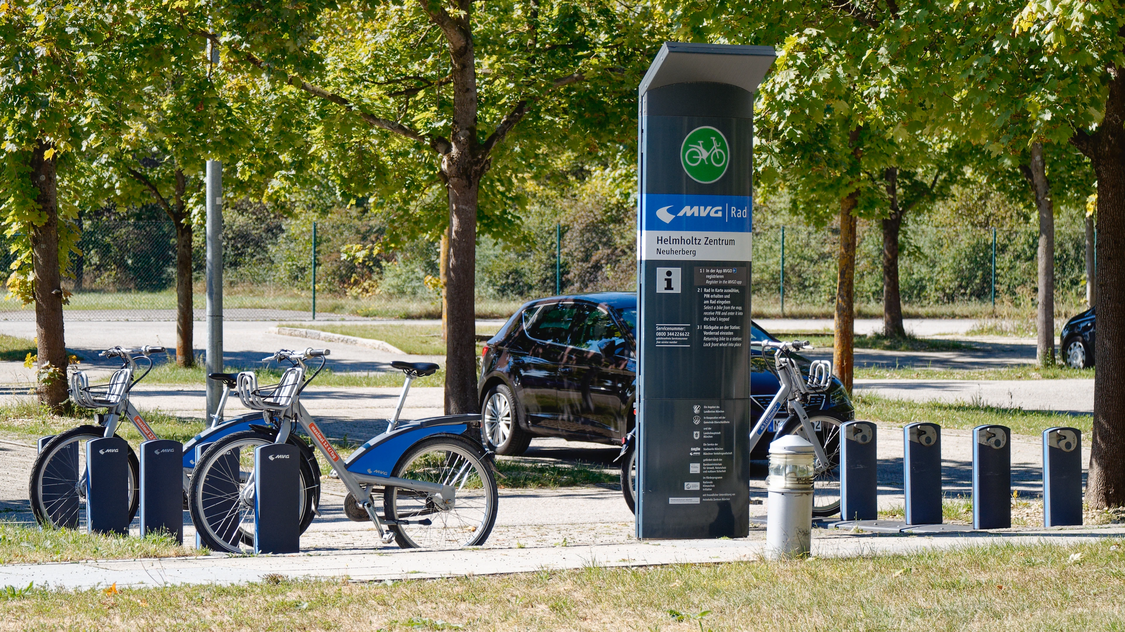Helmholtz Munich - MVG Fahrradstand