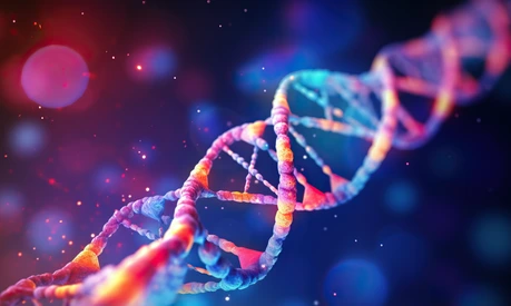 DNA Helix Lila Pink