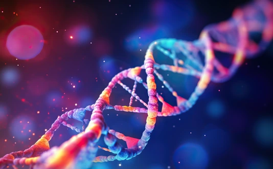 DNA Helix Lila Pink