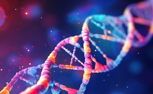 DNA Helix Lila Pink
