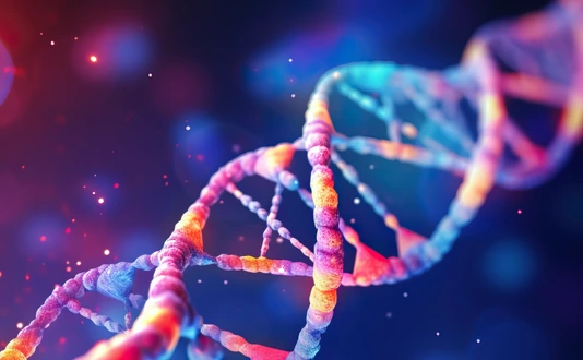 DNA Helix Lila Pink
