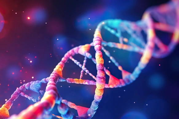 DNA Helix Lila Pink