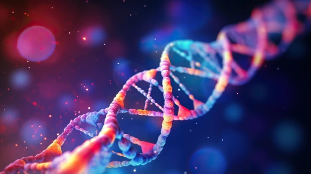 DNA Helix Lila Pink