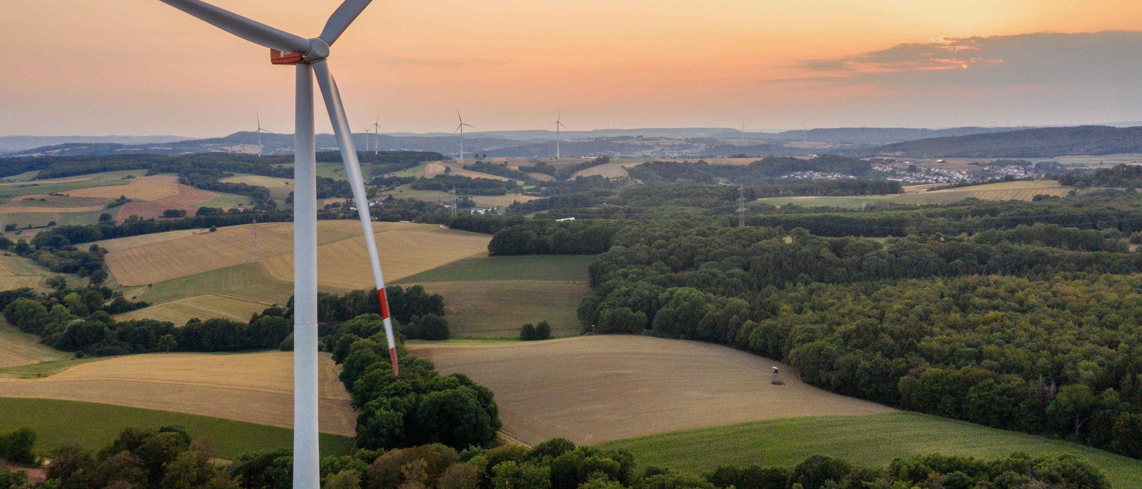 Wind Turbines at Sunset