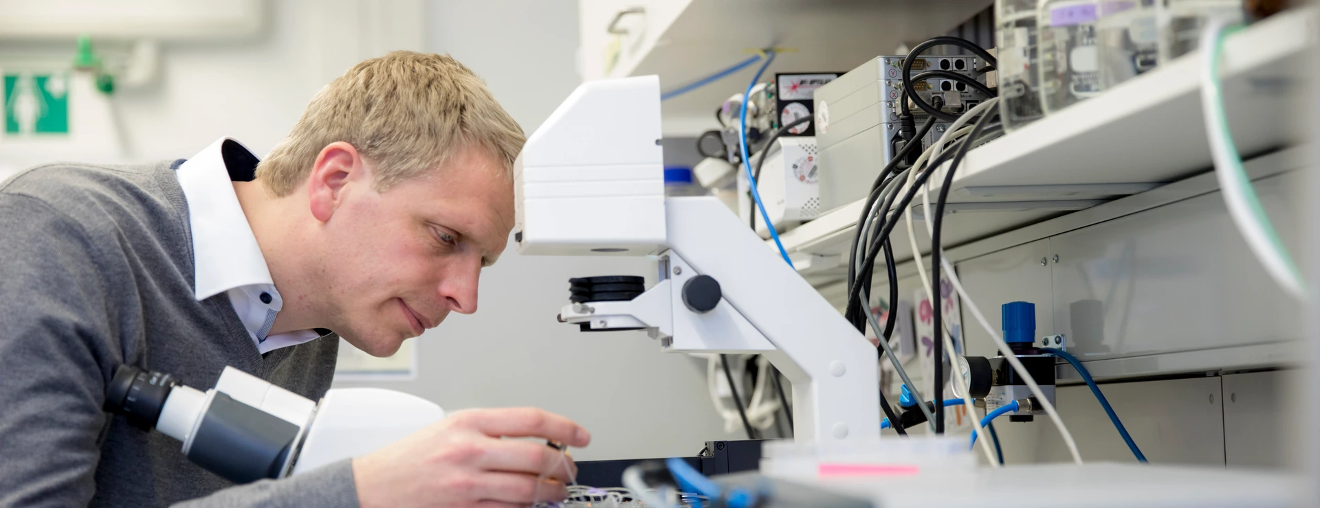 Matthias Meier im Lab, Pioneer Campus