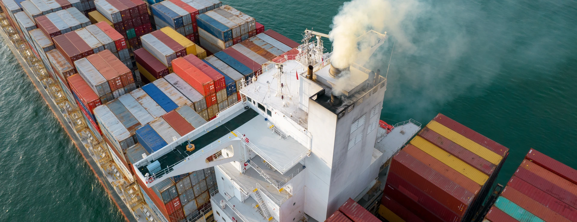 Smoke exhaust gas emissions from cargo lagre ship ,Marine diesel enginse exhaust gas from combustion.