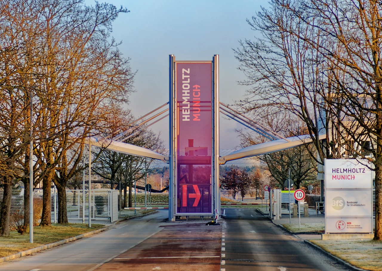 Helmholtz Munich Pforte with new corporate design