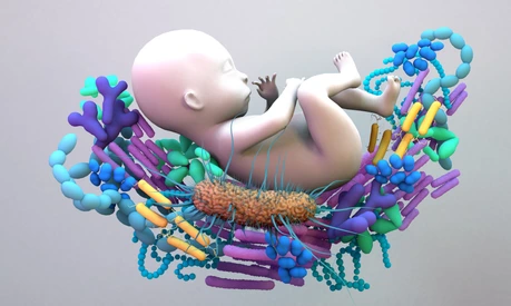 Baby Microbiome, the infant gut microbiome, genetic material of all the microbes.