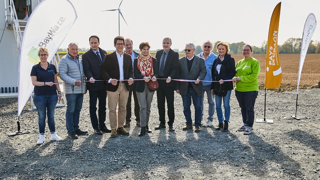 Inauguration du parc éolien de Grande Lande (53)