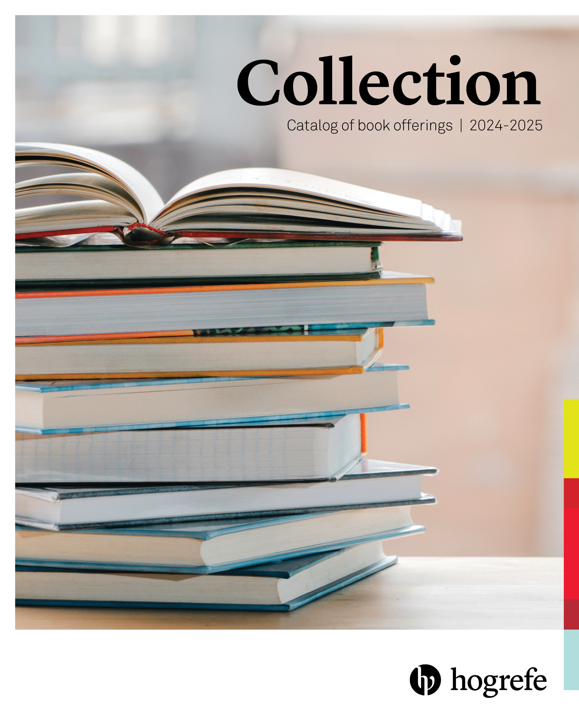 Stack of books resting on a surface