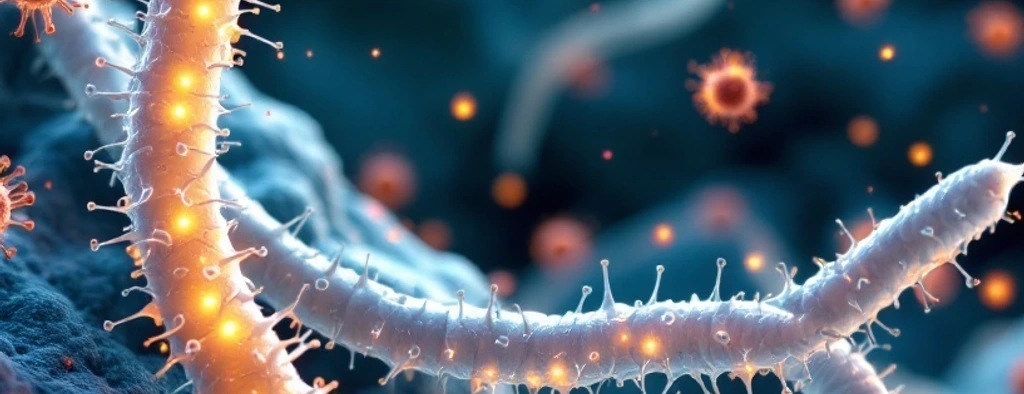 Helminth Worm In Macrophage Generated By AI