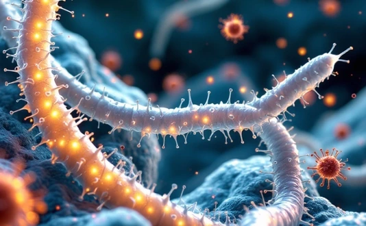 Helminth Worm In Macrophage Generated By AI