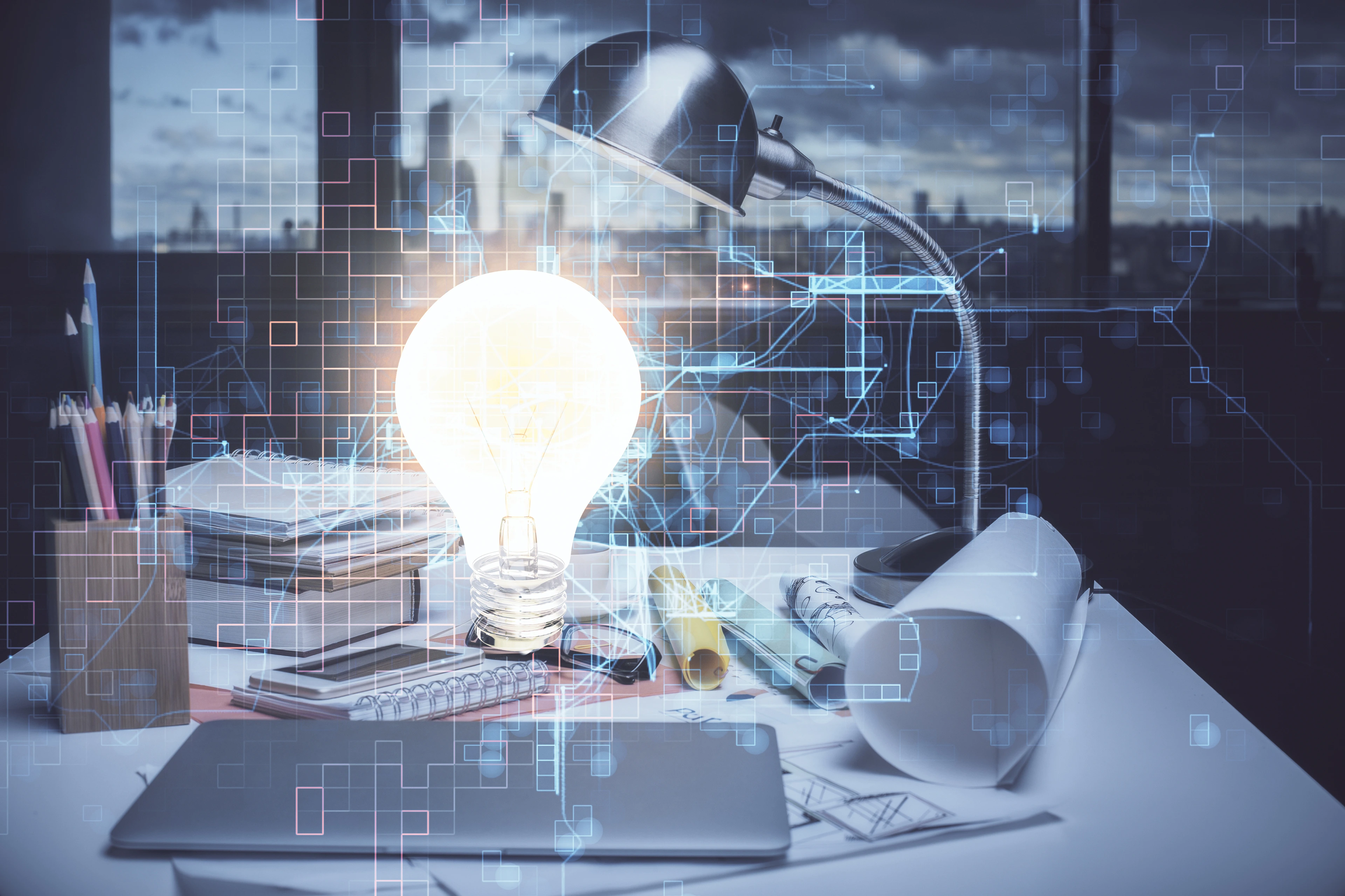 Kunstlicht bei Nacht