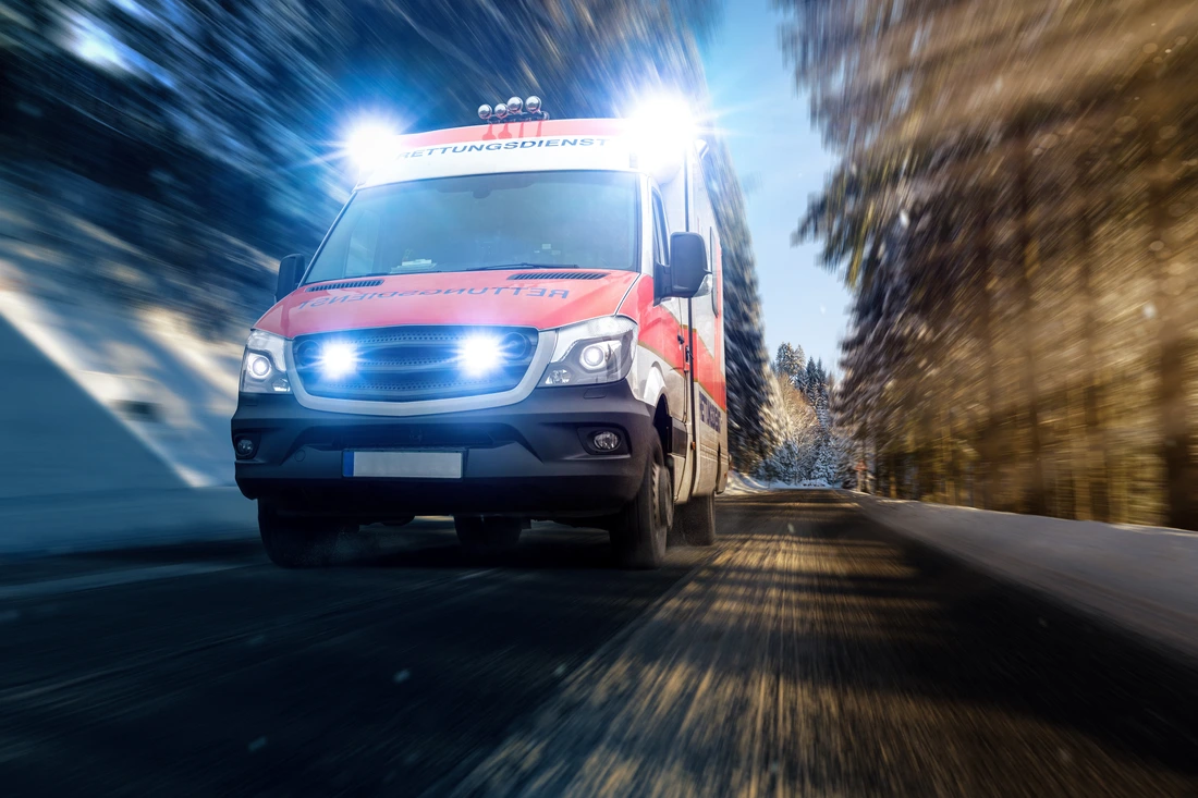 Notfall mit Einsatz von Krankenwagen - Anaphylaxie