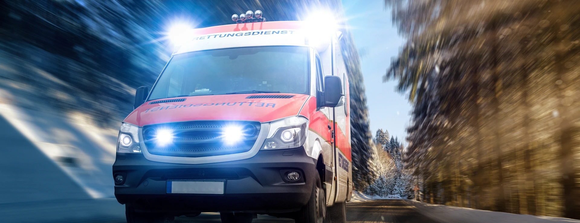 Krankenwagen - Notfall wegen Anaphylaxie
