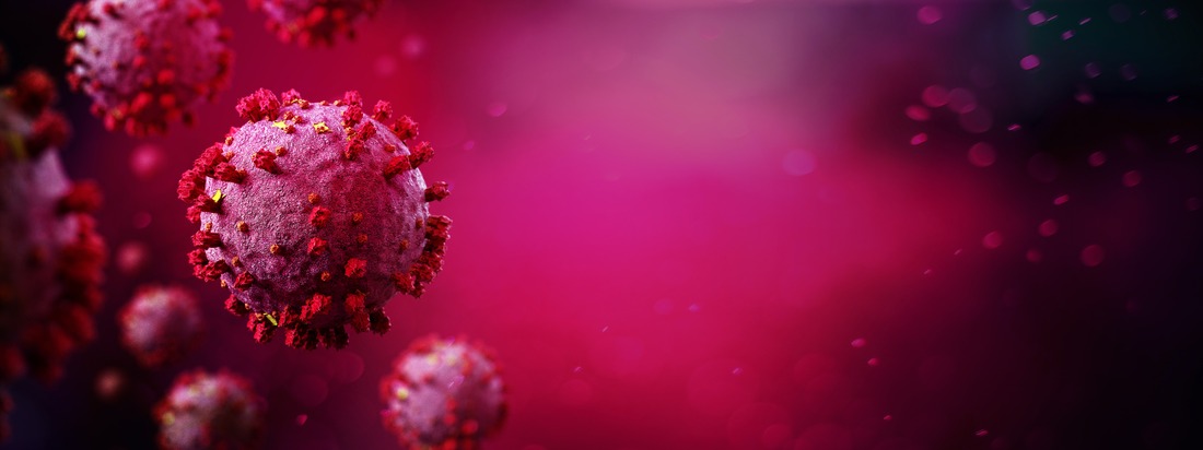 Coronavirus Covid-19 background - 3d rendering