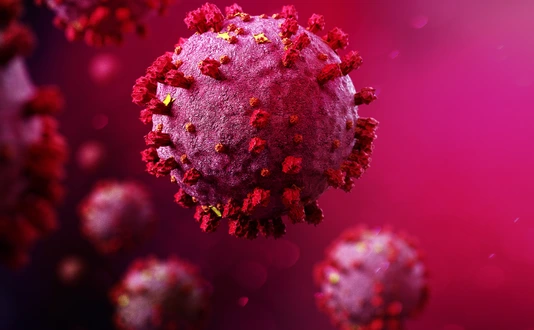 Coronavirus Covid-19 background - 3d rendering