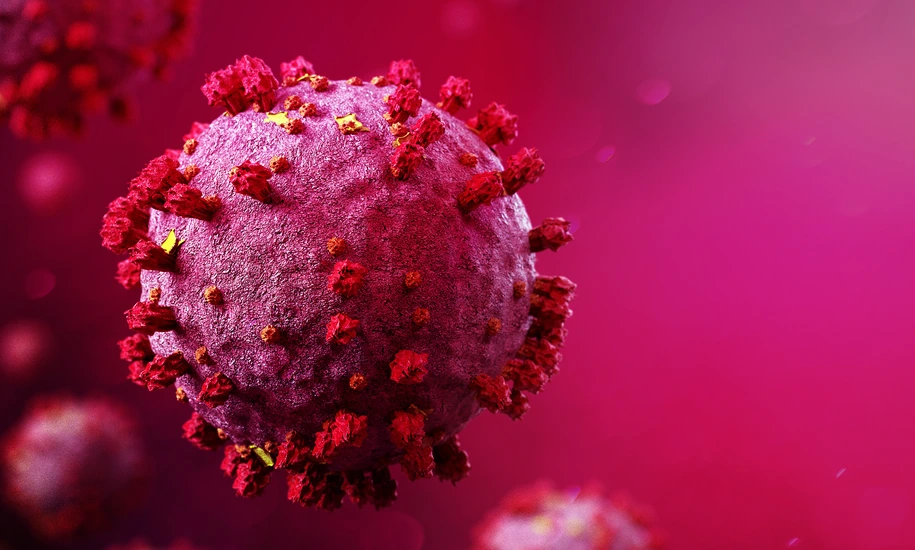 Coronavirus Covid-19 background - 3d rendering