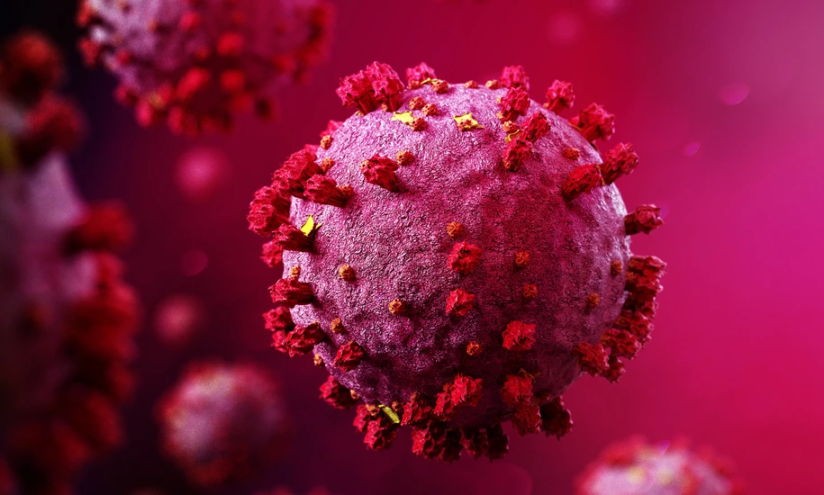Coronavirus Covid-19 background - 3d rendering