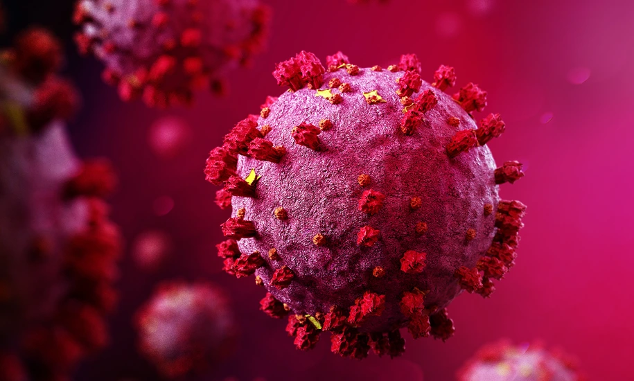 Coronavirus Covid-19 background - 3d rendering