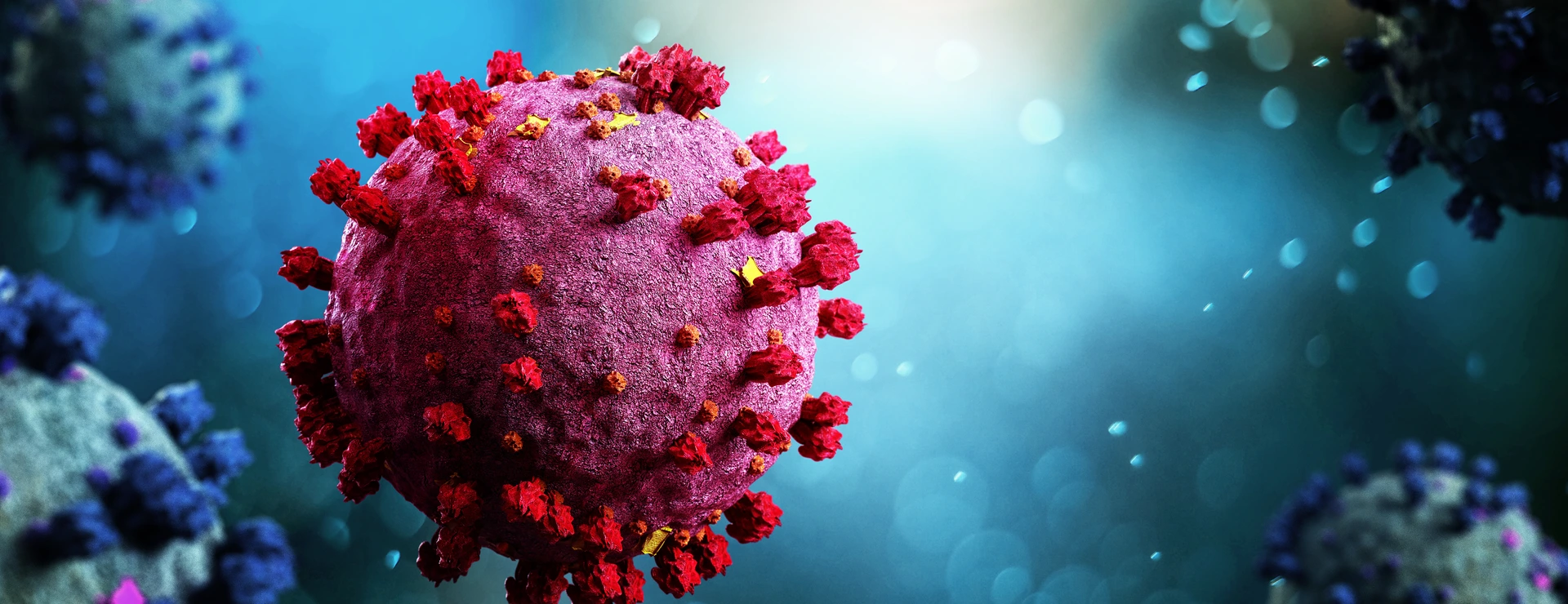 Coronavirus Covid-19 background - 3d rendering