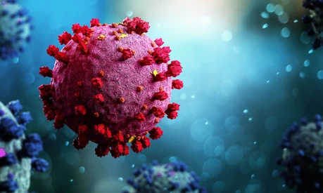 Coronavirus Covid-19 background - 3d rendering