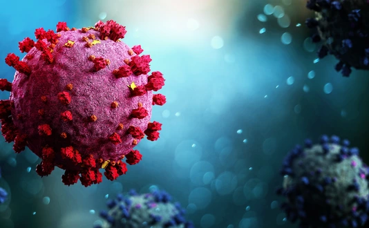 Coronavirus Covid-19 background - 3d rendering