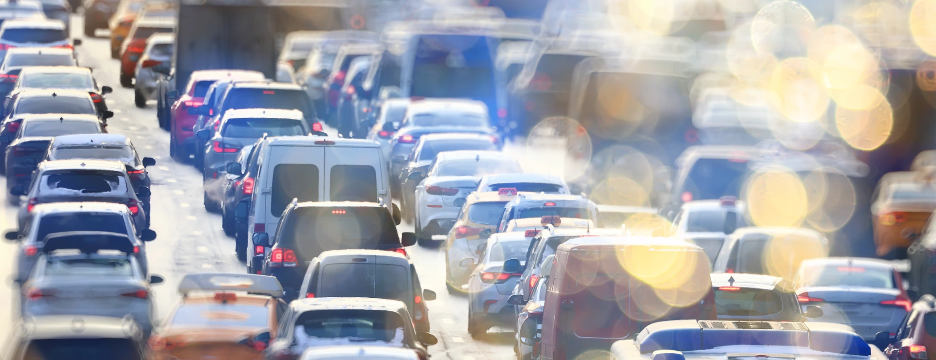many cars on the road