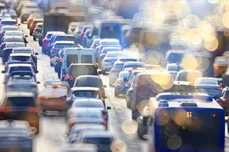 many cars on the road