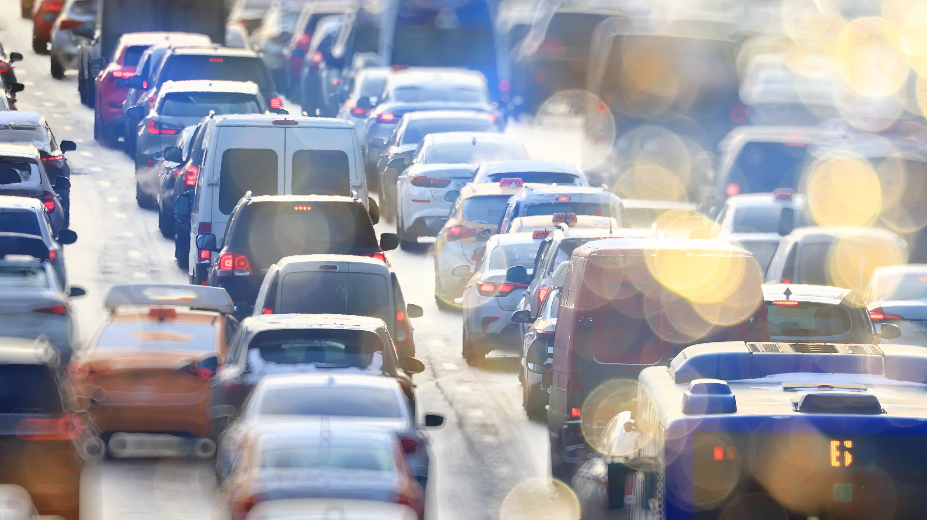 many cars on the road