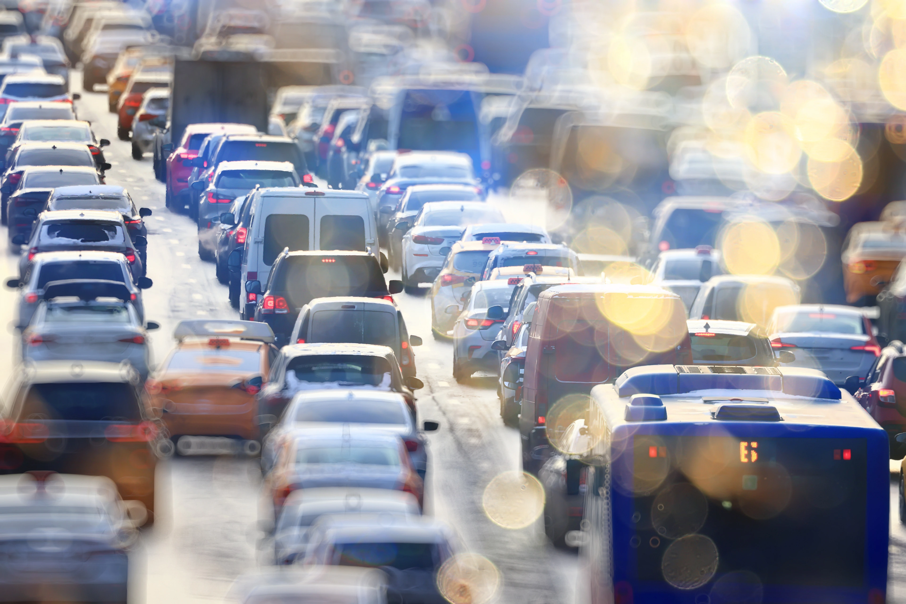 Abgase im Straßenverkehr