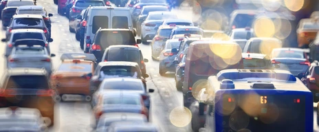 many cars on the road