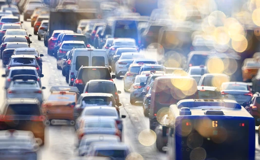 many cars on the road