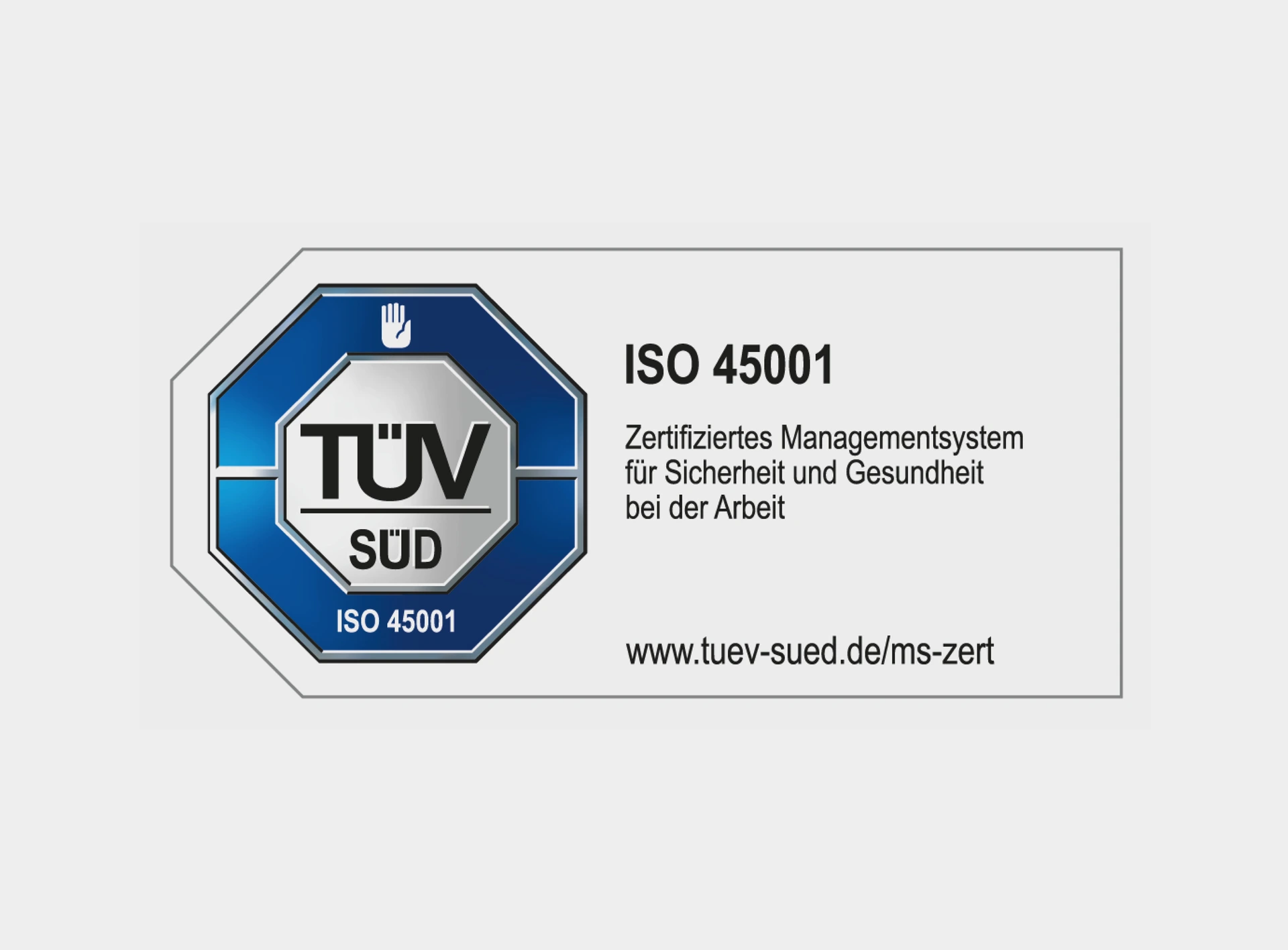 Website ISO 45001 Zertifizierung
