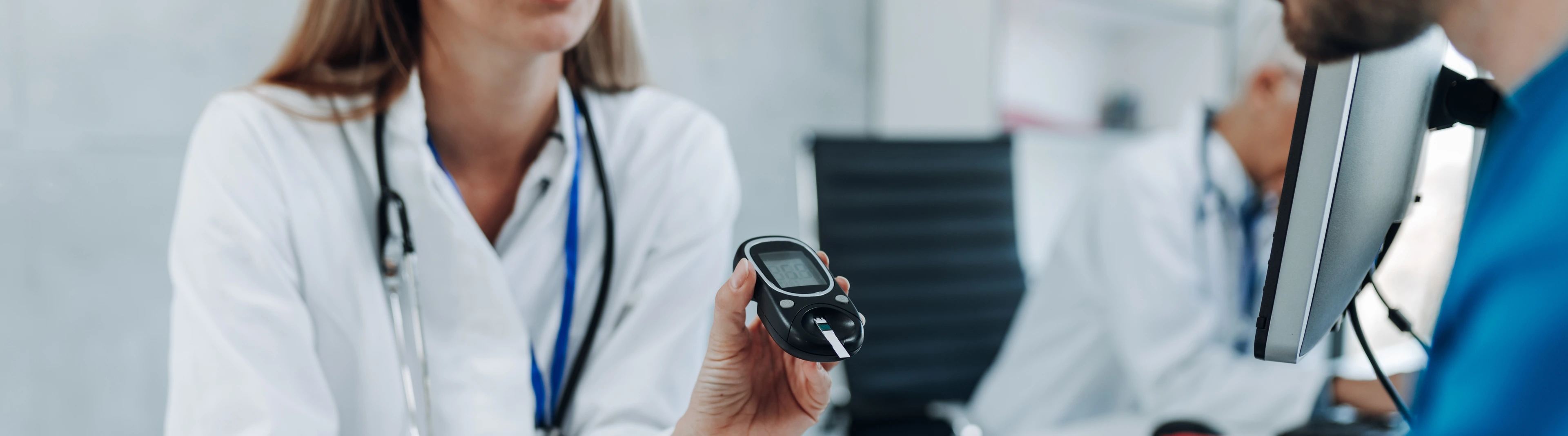 Doctor talking with a diabetes patient