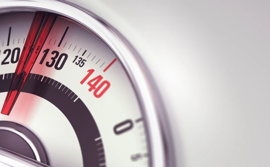 Overweight and Obesity. Bathroom Scale Close-up