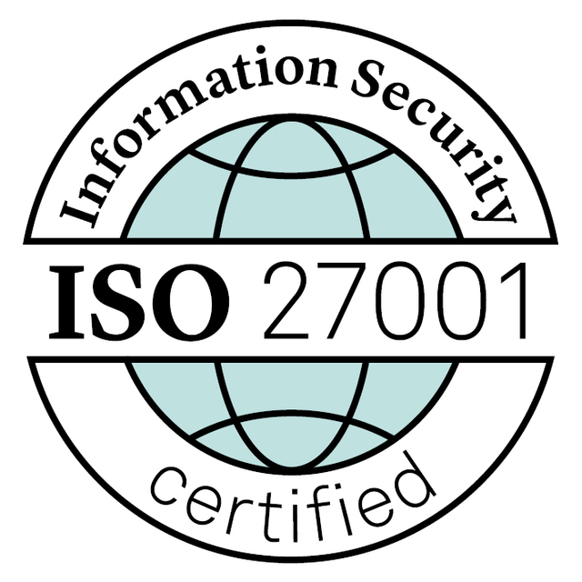 ISO 27001 certified badge