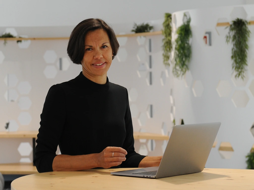 Maria-Elena Torres-Padilla Portrait with Notebook