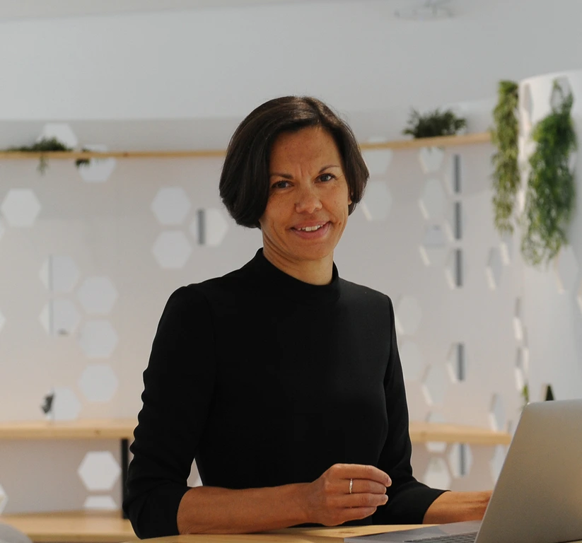 Maria-Elena Torres-Padilla Portrait with Notebook