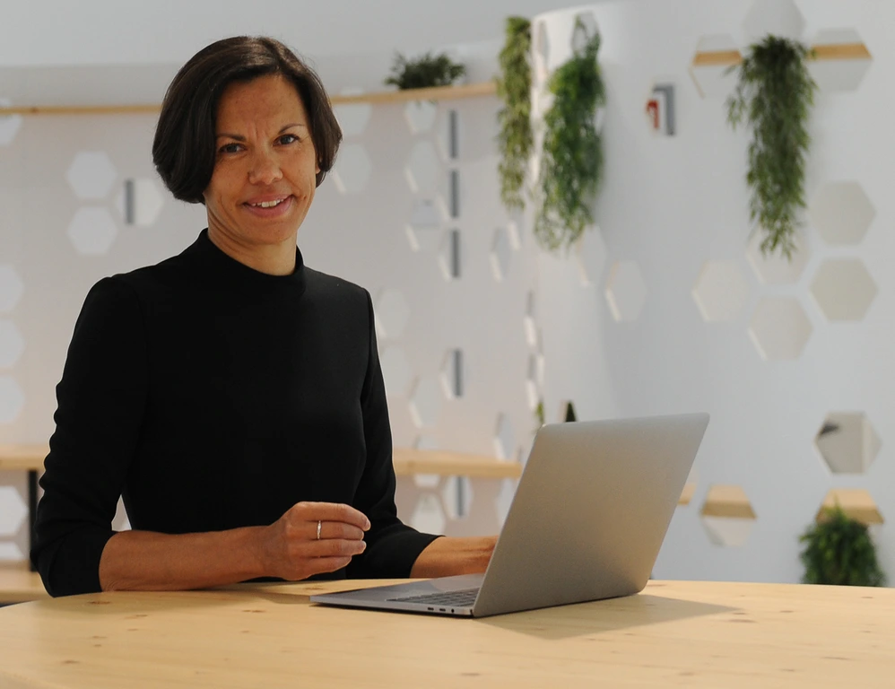 Maria-Elena Torres-Padilla Portrait with Notebook