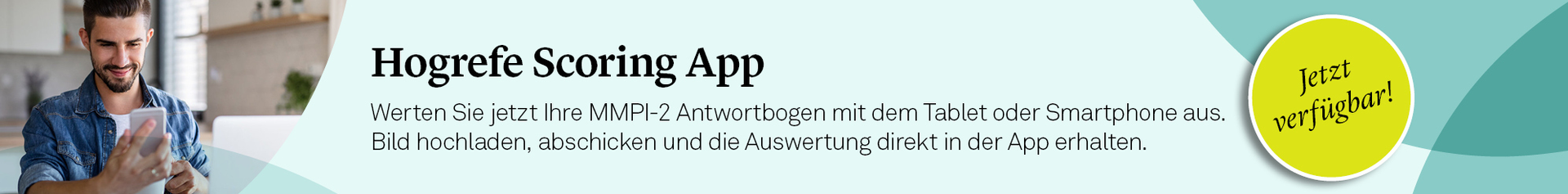 Hinweis auf die Hogrefe Scoring App
